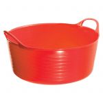 15lt Red Flexi-Fill Shallow Flexible Tubs/Trug for Garden or Horse Feed